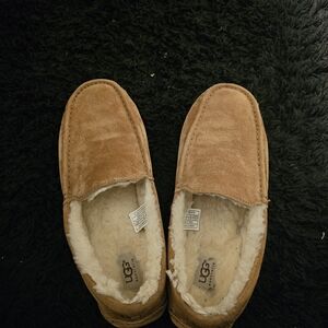 UGG Men's Tan Suede Slip-On Loafers